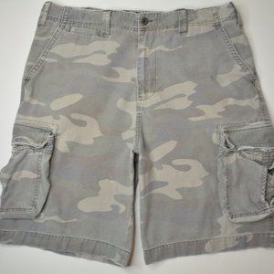 US EXPEDITION Sz 40 Mens HEAVY Cargo CAMOUFLAGE Camo UTILITY Outdoor Work SHORTS